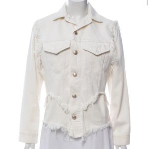 R13 white denim jacket